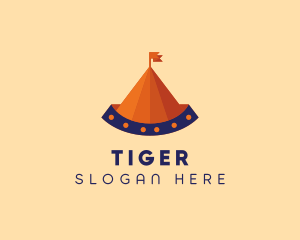 Circus Tent Carnival logo design