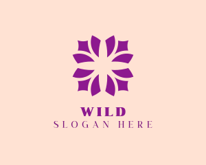 Purple Flower Pattern Logo