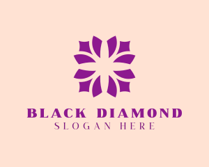 Purple Flower Pattern logo design