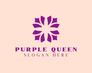 Purple Flower Pattern logo design