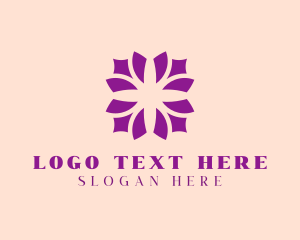 Purple - Purple Flower Pattern logo design