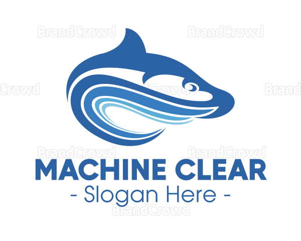 Blue Wave Fish Logo