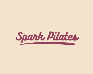 Retro Script Business Logo