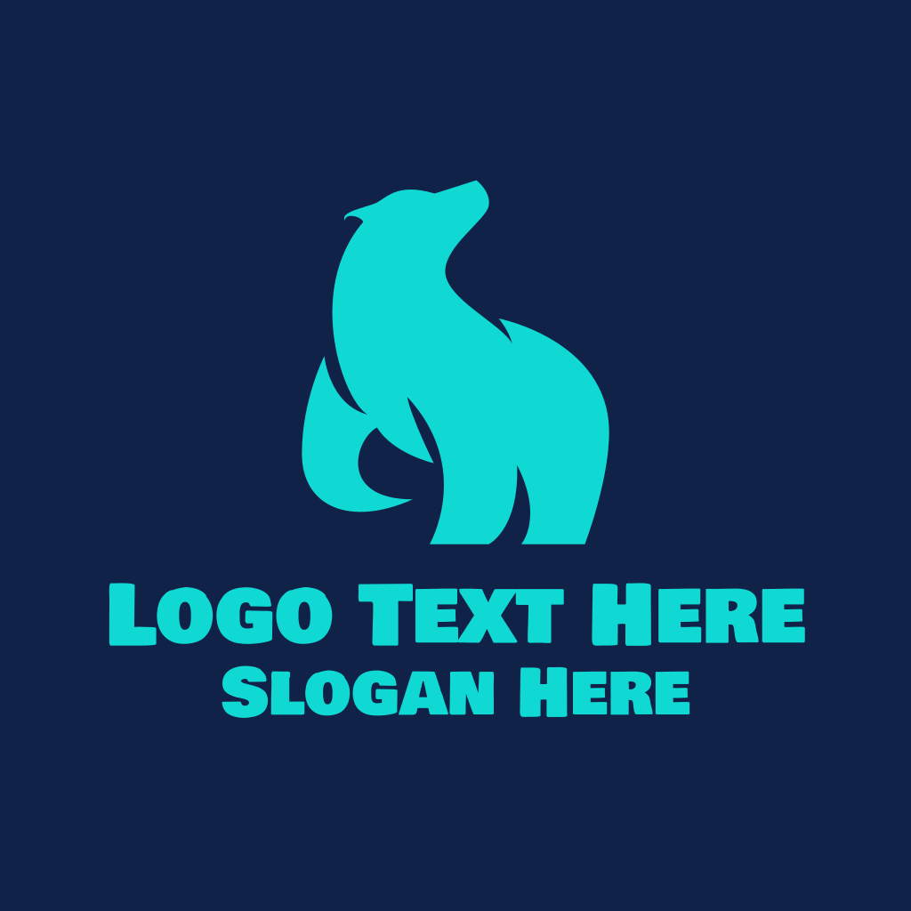 Cyan Polar Bear Logo | BrandCrowd Logo Maker