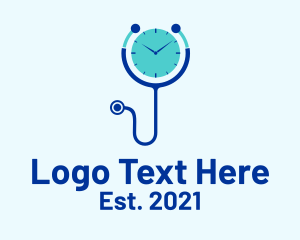 Diagnosis - Doctor Consultation Time logo design