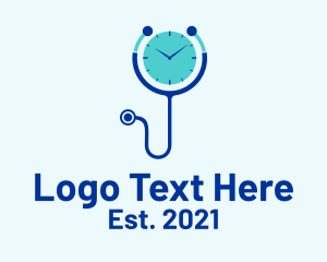 Clipboard - Doctor Consultation Time logo design