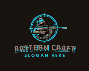 Military Target Shooting Logo