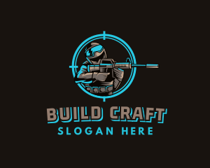 Military Target Shooting logo design