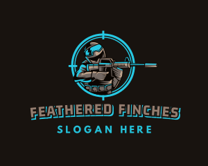 Military Target Shooting logo design