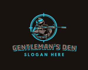 Military Target Shooting logo design