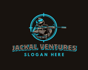 Military Target Shooting logo design