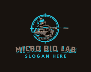 Military Target Shooting logo design