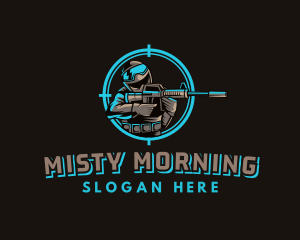 Military Target Shooting logo design