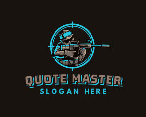 Military Target Shooting logo design