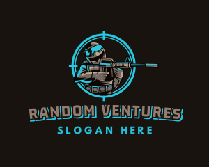 Military Target Shooting logo design