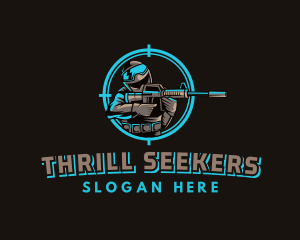 Military Target Shooting logo design