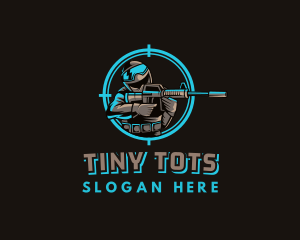 Military Target Shooting logo design