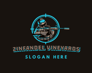 Military Target Shooting logo design