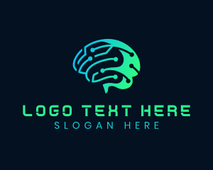 Ai - Smart Brain Technology logo design