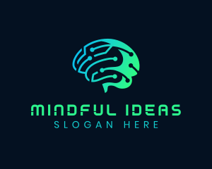 Thought - Smart Brain Technology logo design