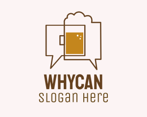 Beer Chat Bubble Logo