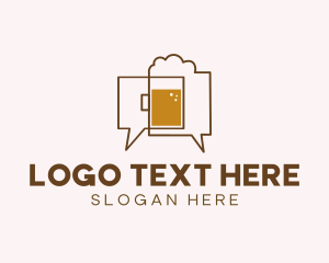 Cheers - Beer Forum Chat Bubble logo design