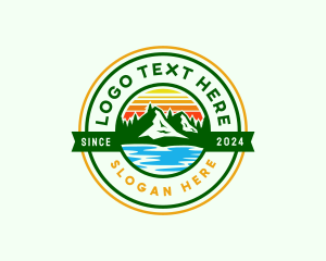 Mountain Lake Nature Logo