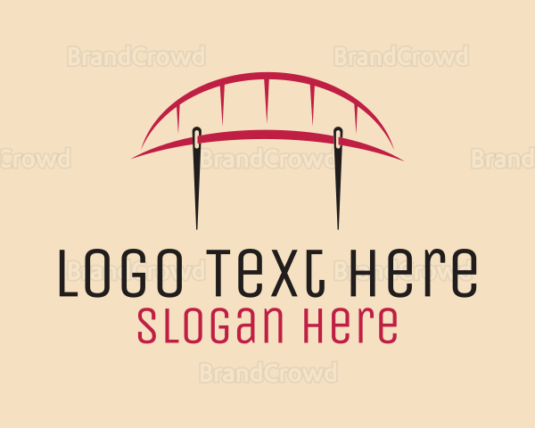 Sewing Needle Bridge Logo