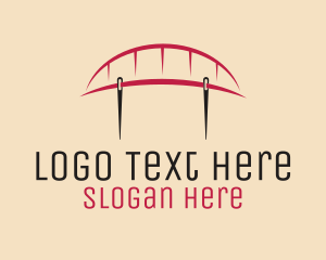 Metropolitan - Sewing Needle Bridge logo design