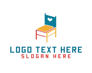 Furniture Shop - Colorful Chair Design logo design