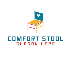 Stool - Colorful Chair Design logo design