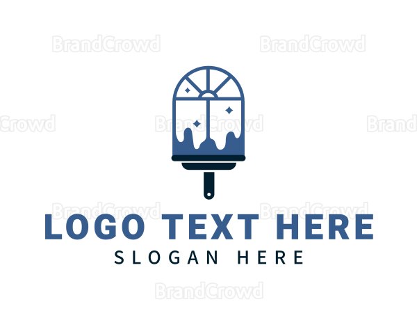 Clean Window Squeegee Logo