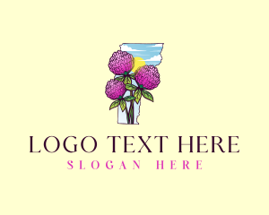 Cider Doughnut - Clover Flower Vermont logo design