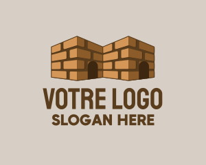 Brick House Contractor logo design