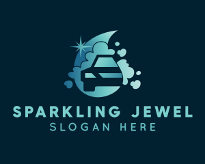 Car Bubbles Sparkle logo design