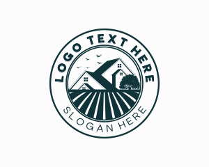 Housing - House Farm Landscape logo design