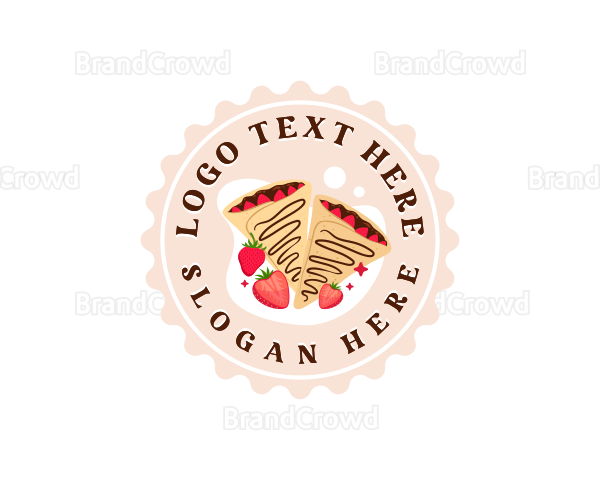 Fruity Strawberry Crepe Logo