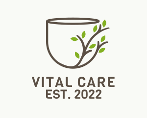 Vegan - Healthy Vegan Tea logo design