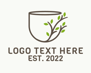 Vegan - Healthy Vegan Tea logo design