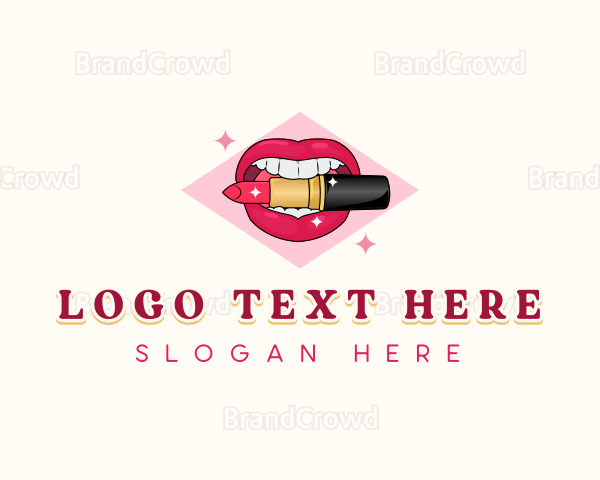 Lipstick Beauty Makeup Logo