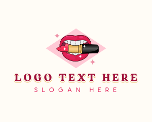 Lipstick - Lipstick Beauty Makeup logo design