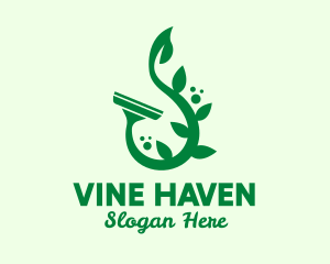 Natural Vine Squeegee  logo design