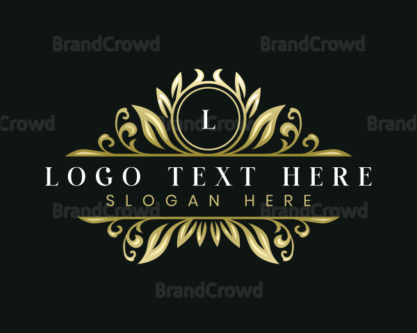 Luxury Ornamental Leaf Logo