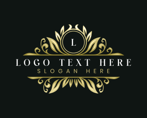 Vintage - Luxury Ornamental Leaf logo design