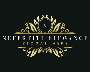 Luxury Ornamental Leaf logo design