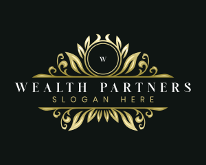 Luxury Ornamental Leaf logo design