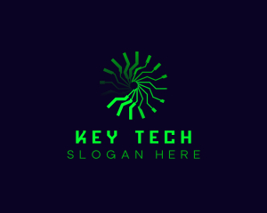 Motion Clock Tech logo design