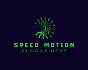 Motion - Motion Clock Tech logo design