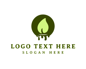 Light - Eco Candle Flame logo design
