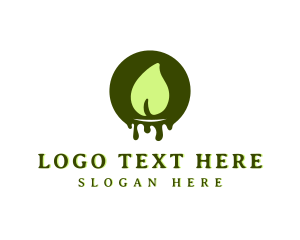 Eco Candle Flame Logo